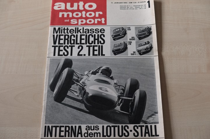 Deckblatt Auto Motor und Sport (01/1964)